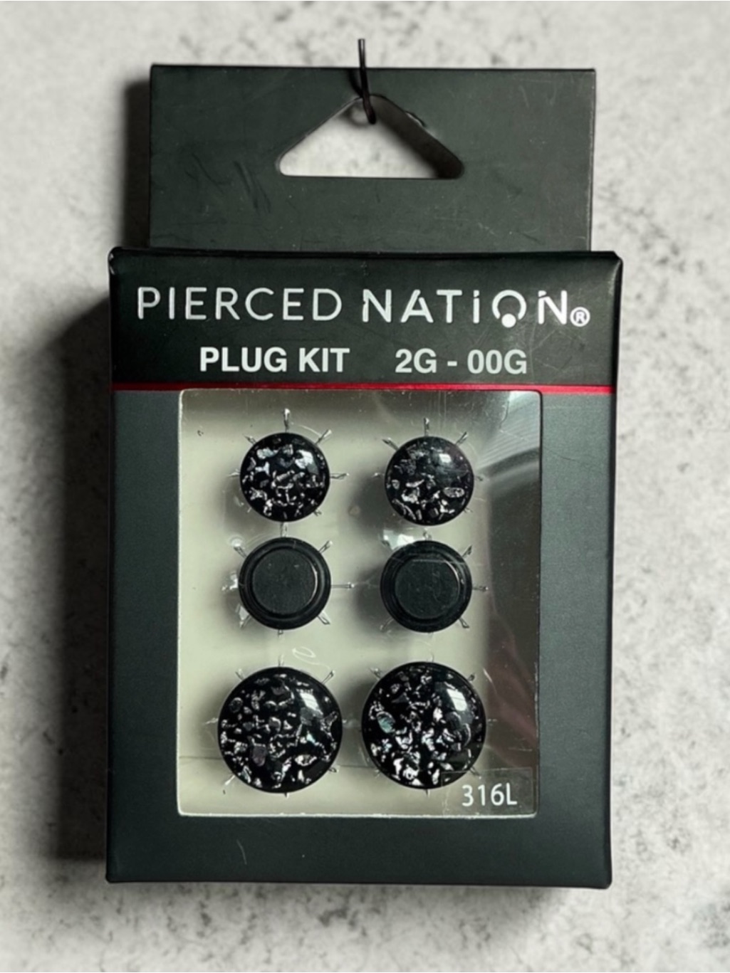 Pierced Nation 2 Gauge To 00 Gauge Acrylic Plug Kit